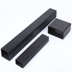 Oras atsparus medžiaga 3K anglies pluošto stačiakampis vamzdis