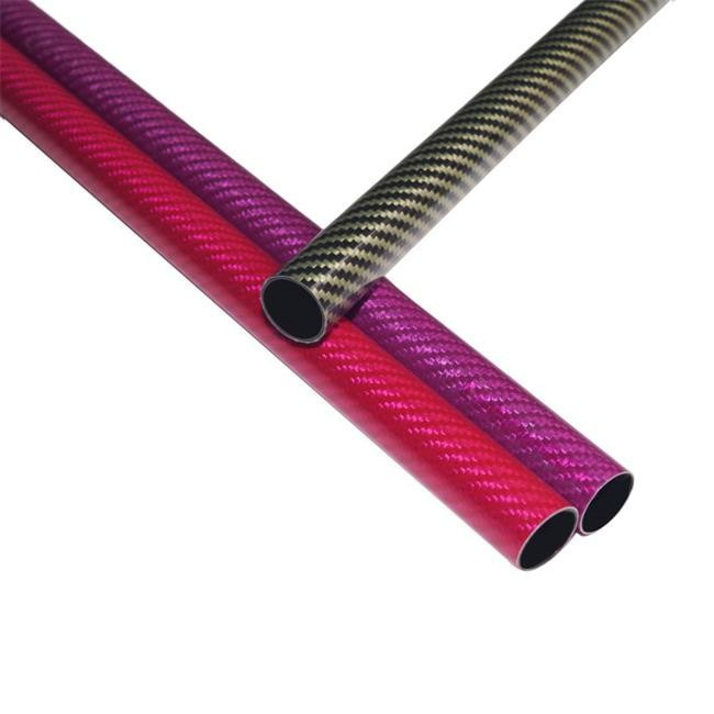 Carbon fiber colored circular tube4