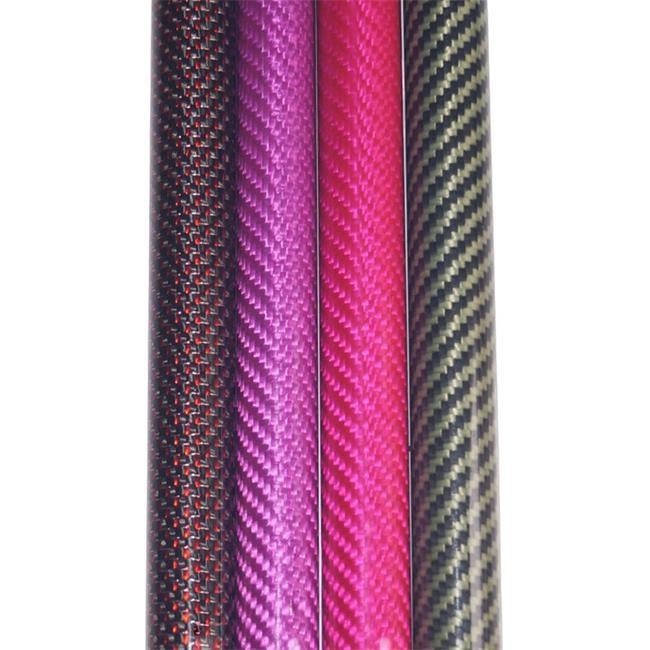 Carbon fiber colored circular tube2